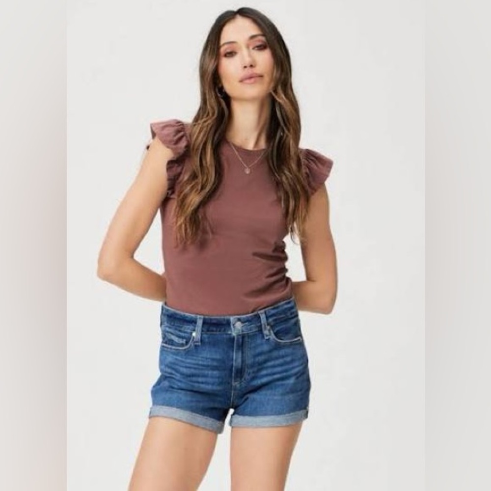 PAIGE Blue Jean Shorts